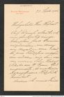 Nachlass Franz Steindachner, Brief von Robert Steinhauser an Franz Steindachner (23.09.1905), Inv.Nr. 510.01, Seite 1